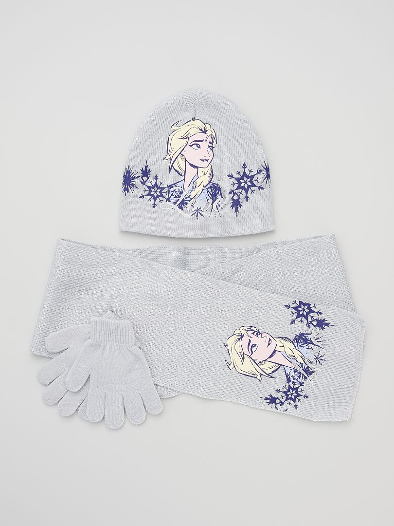 Bonnet + écharpe + gants 'Disney' - 3 pièces bleu clair - Kiabi