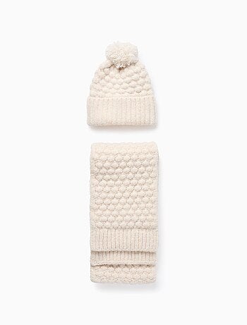 Bonnet + Écharpe Texturée