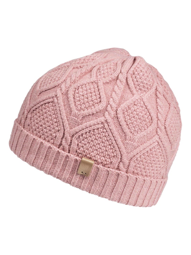 Bonnet effet tressé Rose - Kiabi