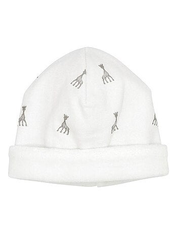 Bonnet En Coton Rose Sophie La Girafe (1-3 Mois)