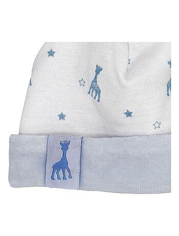 Bonnet En Coton Rose Sophie La Girafe (1-3 Mois)