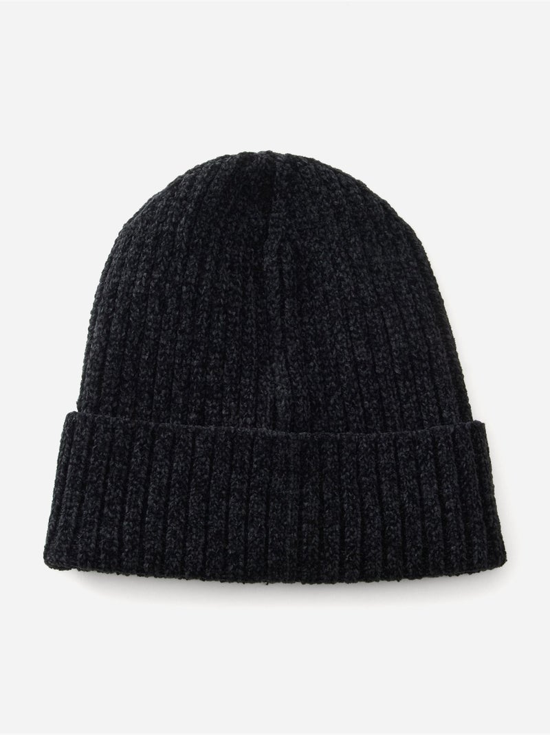 Bonnet en maille - guess kids Noir - Kiabi