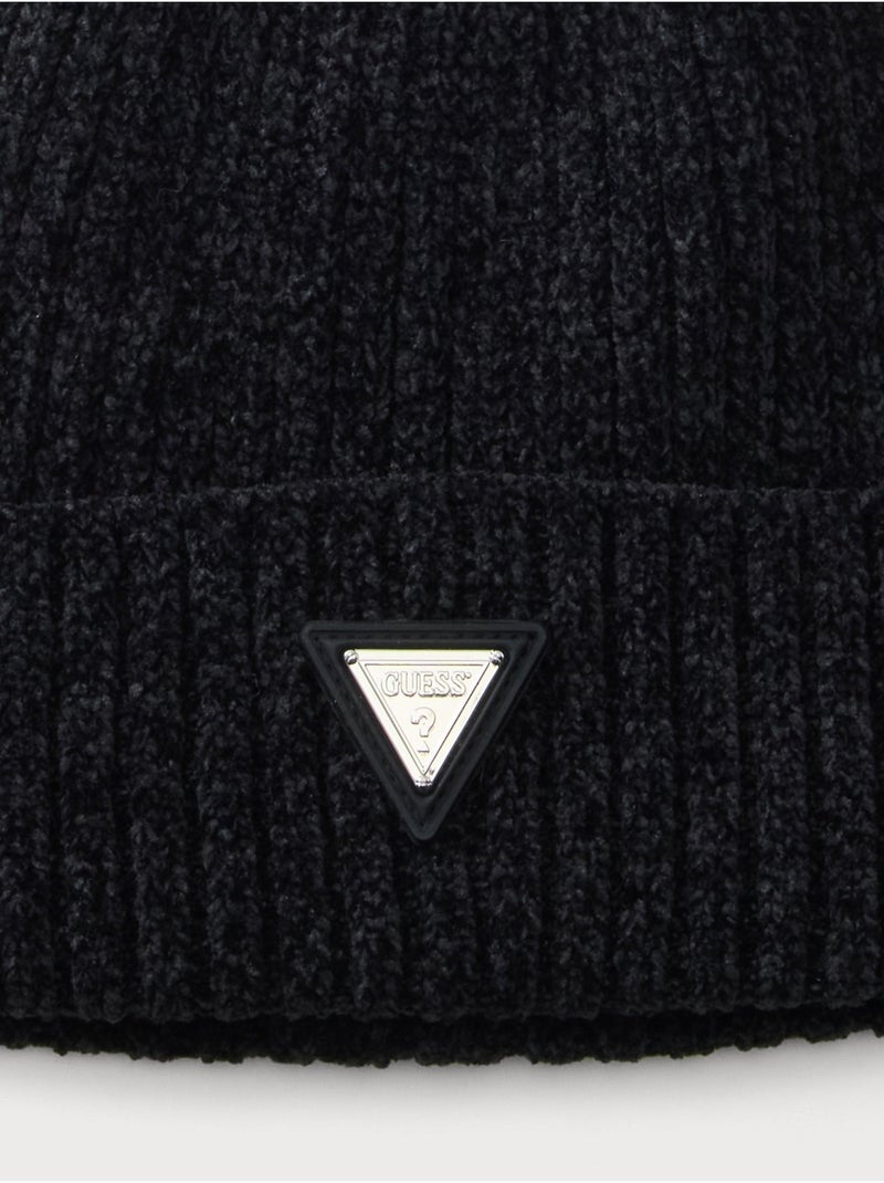 Bonnet en maille - guess kids Noir - Kiabi