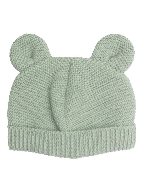 Bonnet En Maille Avec Des Petites Oreilles - Kiabi