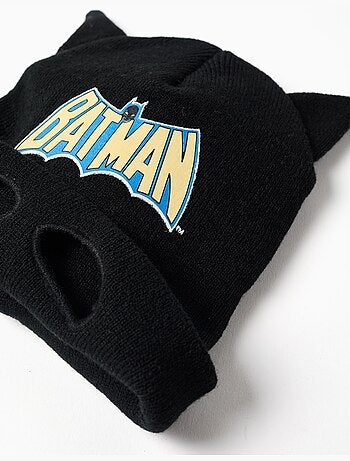 Bonnet en maille avec imprimé batman et oreilles 3d