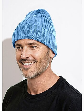 Bonnet en maille cotelée à revers - AFIBEL