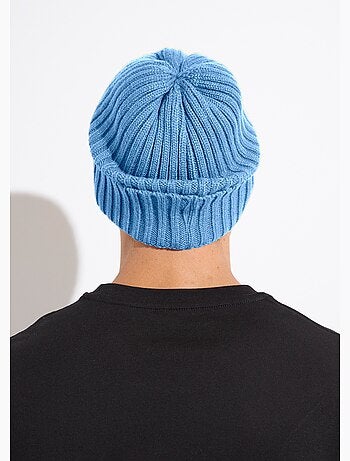 Bonnet en maille cotelée à revers - AFIBEL
