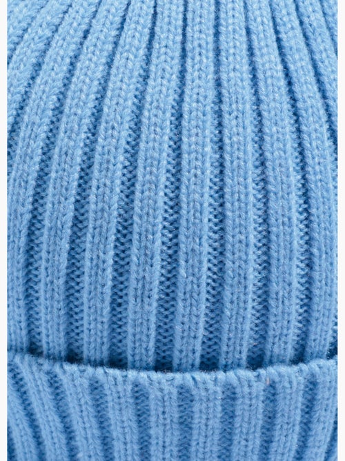 Bonnet en maille cotelée à revers - AFIBEL - Kiabi