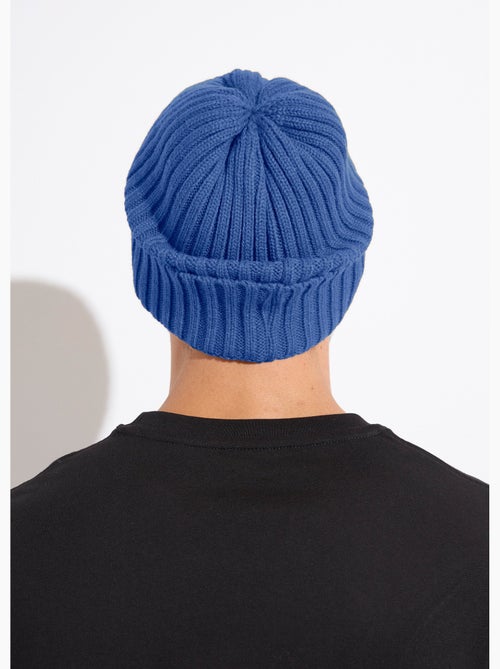 Bonnet en maille cotelée à revers - AFIBEL - Kiabi