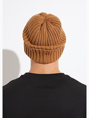 Bonnet en maille cotelée à revers - AFIBEL