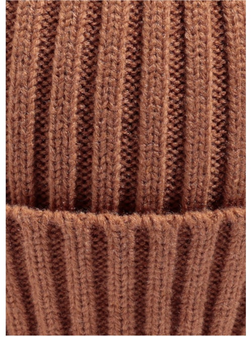 Bonnet en maille cotelée à revers - AFIBEL - Kiabi