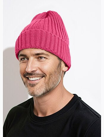 Bonnet en maille cotelée à revers - AFIBEL