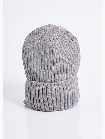 Bonnet en maille cotelée, à revers - AFIBEL