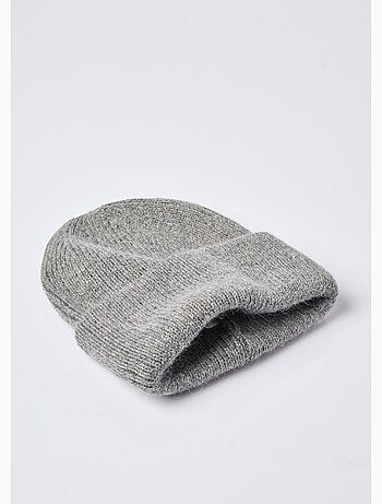 Bonnet en maille cotelée avec angora - AFIBEL