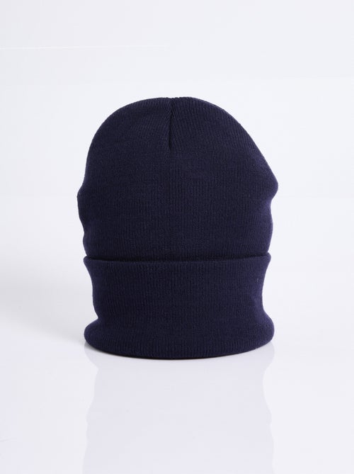 Bonnet en maille fines cotes à revers - AFIBEL - Kiabi