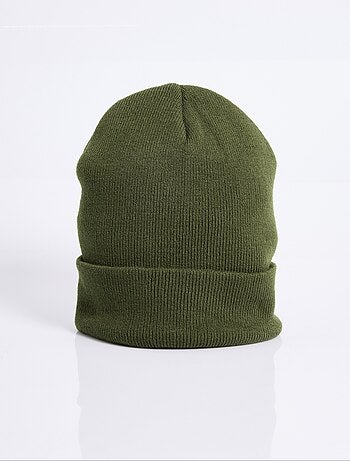 Bonnet en maille fines cotes à revers - AFIBEL