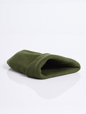 Bonnet en maille fines cotes à revers - AFIBEL