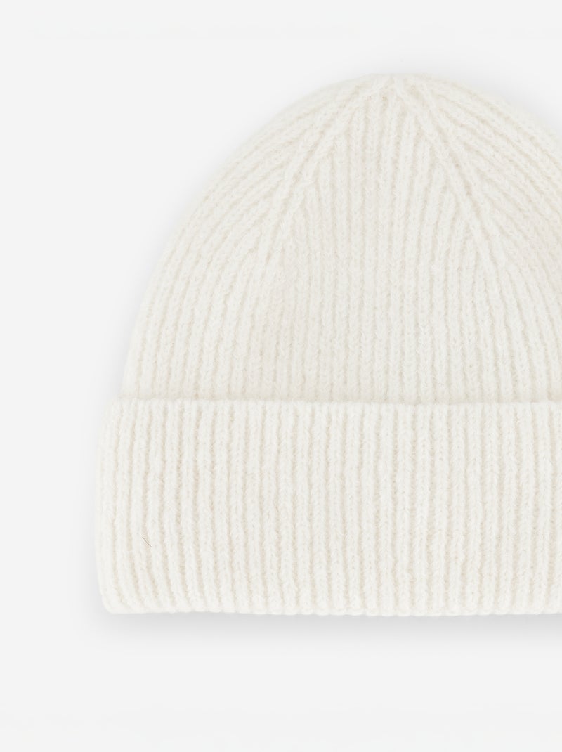 Bonnet en maille grosse jauge Beige - Kiabi