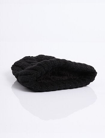 Bonnet en maille intérieur sherpa - afibel