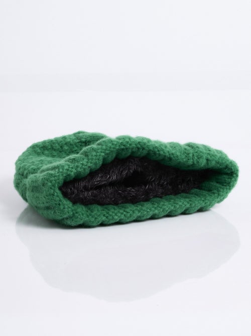 Bonnet en maille intérieur sherpa - afibel - Kiabi