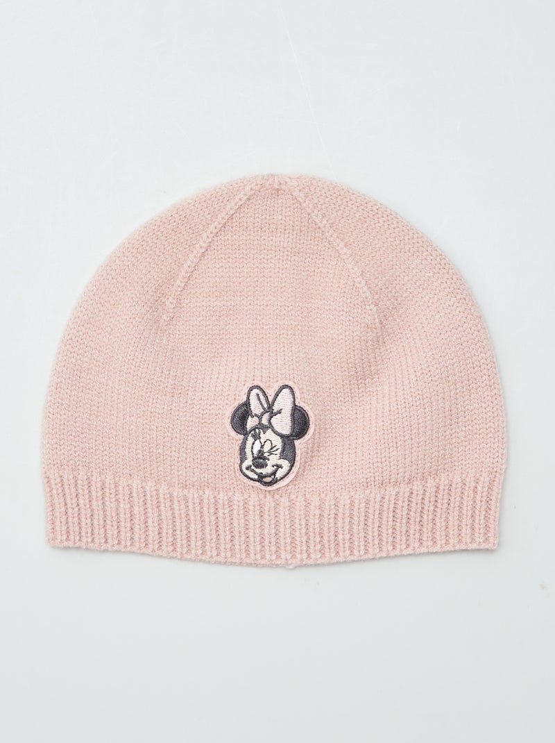 Bonnet en maille 'Minnie' Rose - Kiabi