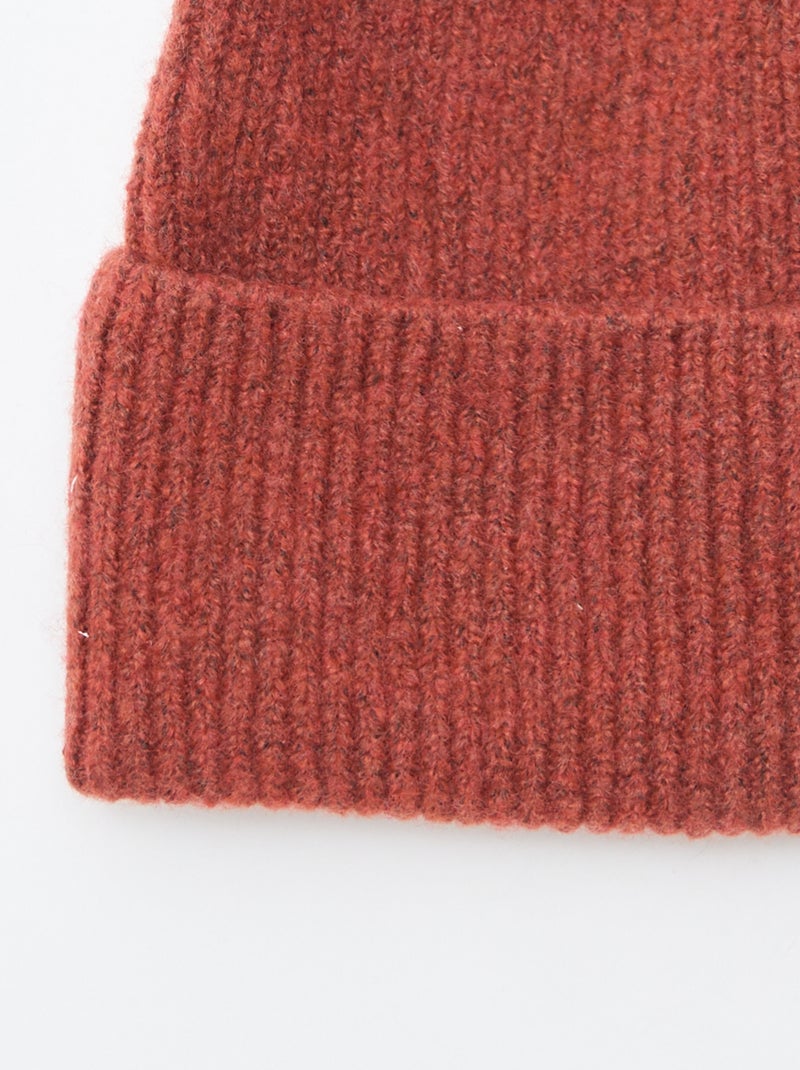 Bonnet en maille Orange - Kiabi