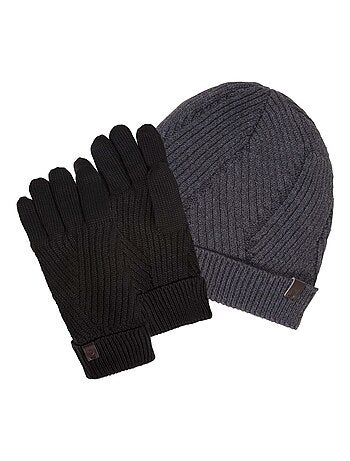 Bonnet en maille recylée, chaud, doublé polaire recyclée homme isotoner