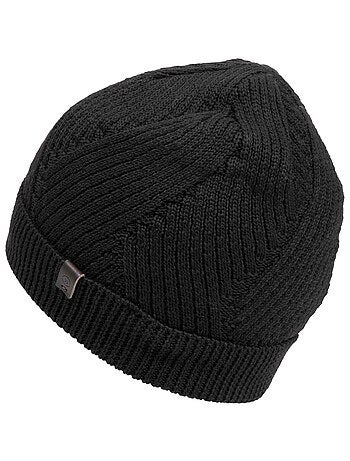Bonnet en maille recylée, chaud, doublé polaire recyclée homme isotoner