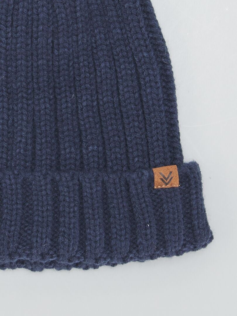 Bonnet en laine de style services.com Navy pour homme, bonnet de marin,  bonnet en tricot
