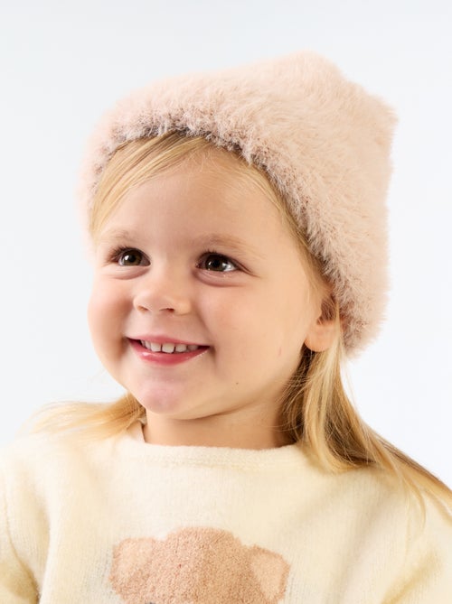 Bonnet en matière douce forme ourson - Kiabi
