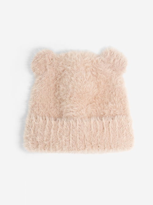 Bonnet en matière douce forme ourson - Kiabi