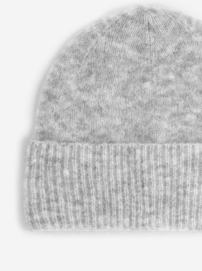 Bonnet en mohair Gris - Kiabi