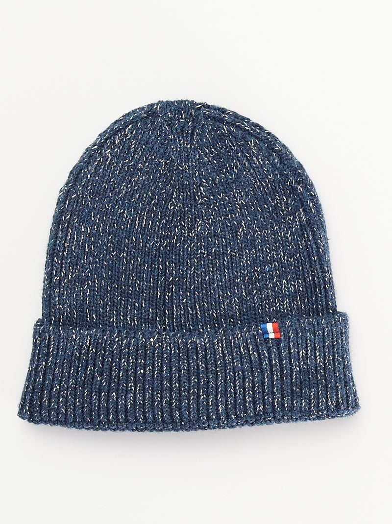 Bonnet en tricot - Made in France bleu - Kiabi