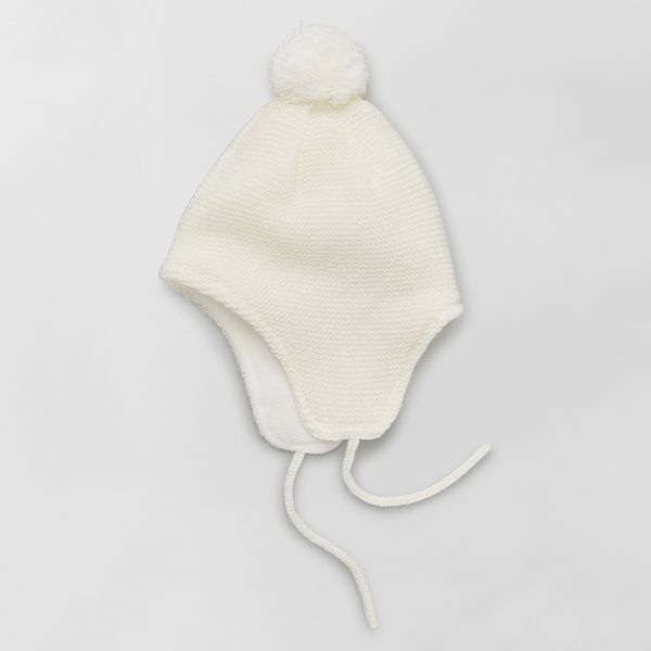 Bonnet En Tricot Bebe Garcon Blanc Kiabi 2 00