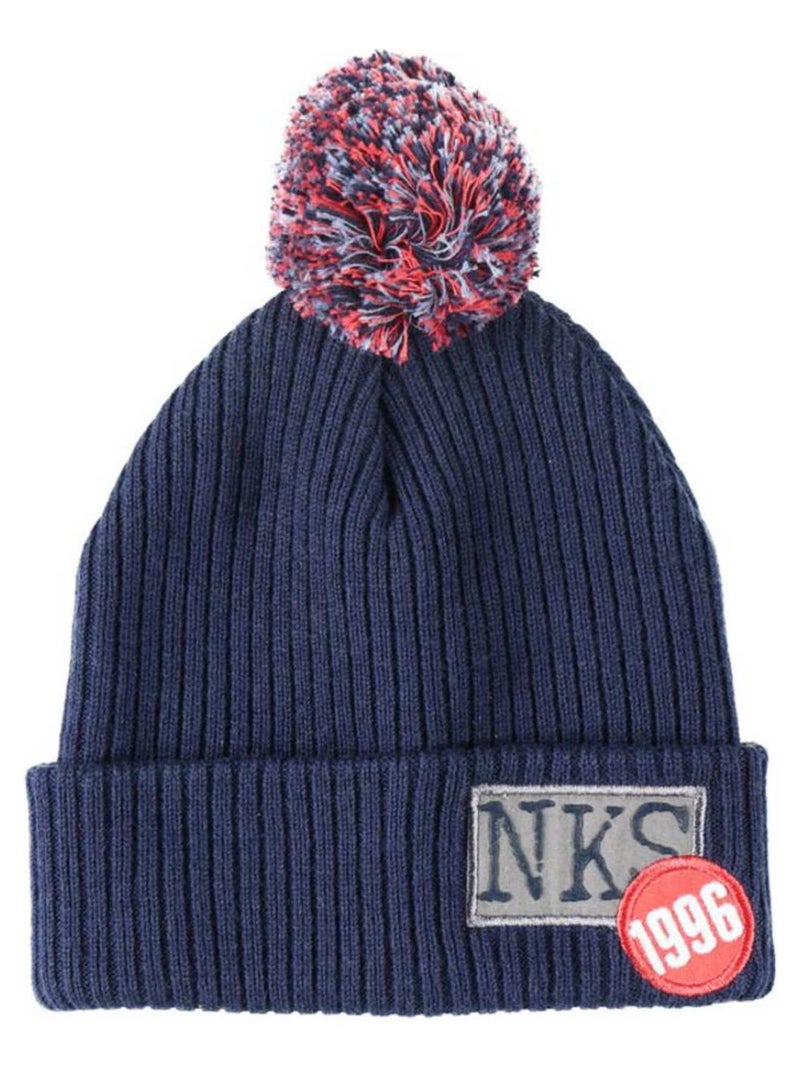 Bonnet en Tricot Bleu - Kiabi
