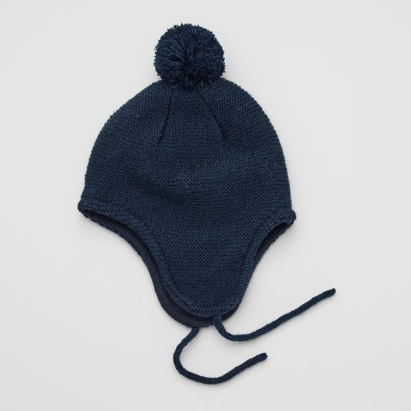 Bonnet En Tricot Bebe Garcon Bleu Marine Kiabi 2 00