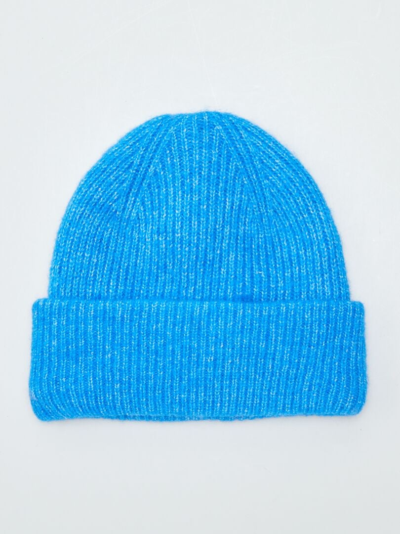 Bonnet Heritage Côtelé à Logo | Bleu | Tommy Hilfiger