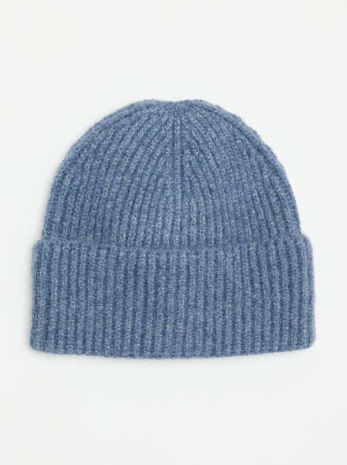 Bonnet en tricot côtelé - Kiabi Bonnet en tricot côtelé - Kiabi