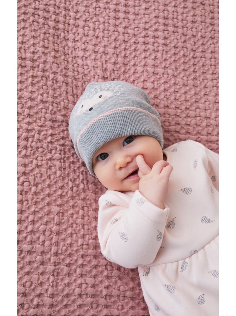 Bonnet en tricot, hérisson Noukie's Gris - Kiabi