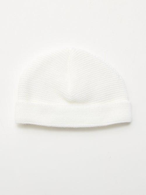 Bonnet en tricot 'La manufacture de Layette' - Kiabi