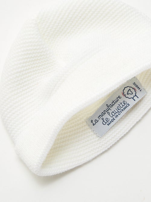 Bonnet en tricot 'La manufacture de Layette' - Kiabi