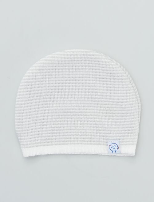 Bonnet en tricot 'La Manufacture de Layette' - Kiabi
