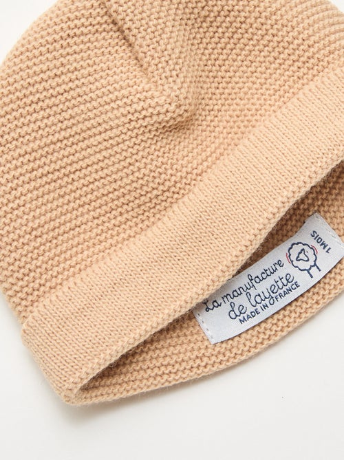 Bonnet en tricot 'La manufacture de Layette' - Kiabi
