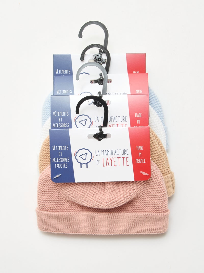 Bonnet en tricot 'La manufacture de Layette' Marron - Kiabi