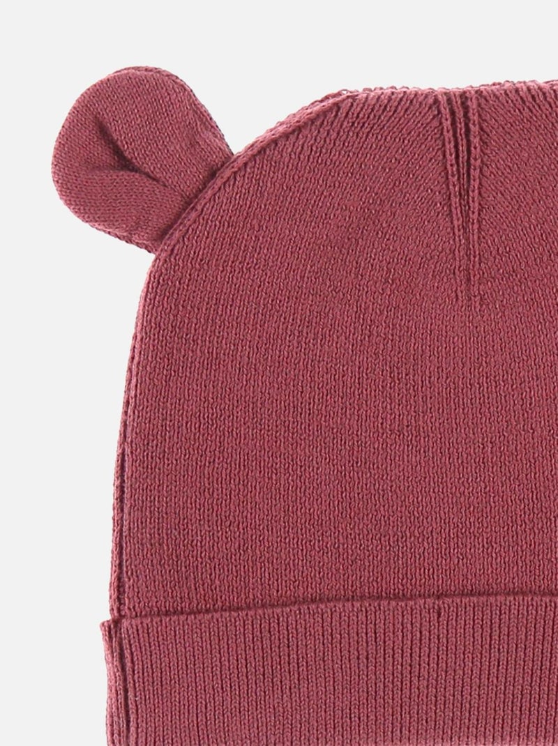 Bonnet en tricot, lie de vin Noukie's Rouge - Kiabi