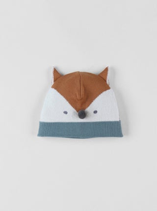 Bonnet en tricot, renard Noukie's