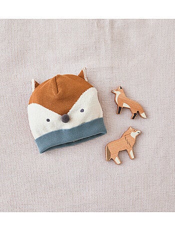 Bonnet en tricot, renard Noukie's