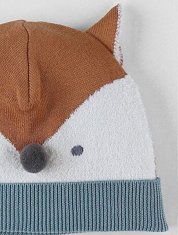 Bonnet en tricot, renard Noukie's