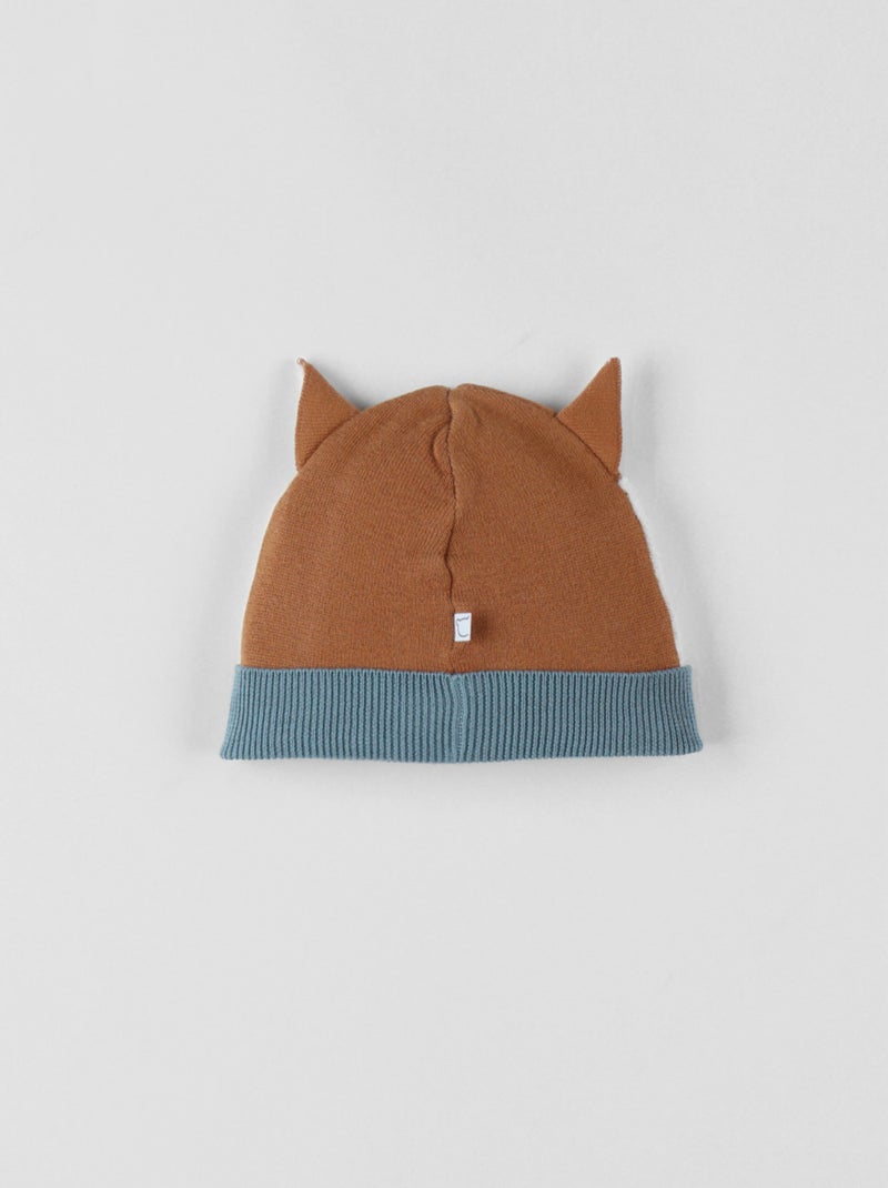 Bonnet en tricot, renard Noukie's Marron - Kiabi