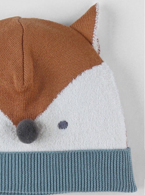 Bonnet en tricot, renard Noukie's - Kiabi Bonnet en tricot, renard Noukie's - Kiabi